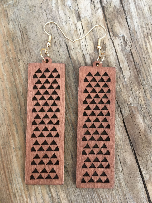 BOUCLES D'OREILLES EN BOIS