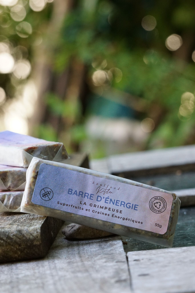 Barre d'Énergie "La Grimpeuse" Superfruits et Graines Énergétiques unité 55g