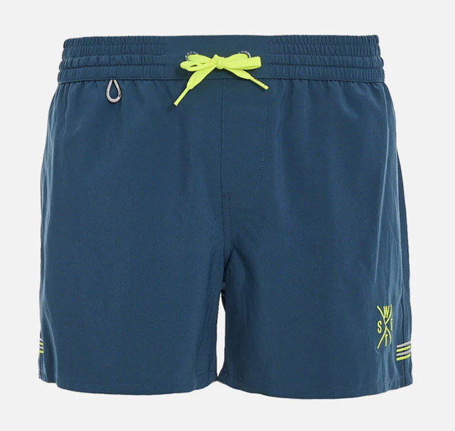 SHORT DE BAIN WATTS JUNIOR R-COOLZ - BLEU &amp; JAUNE