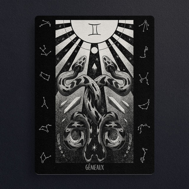 #0795 Gémeaux - ZODIAQUE - ILLUS - PRINT - Digital painting