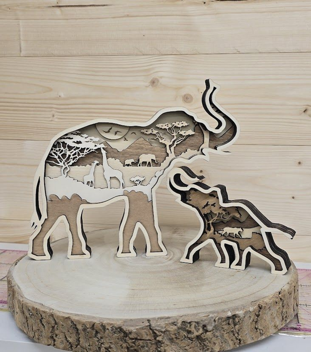 Eléphant et son bébé