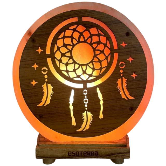 Lampe de Sel d'Himalaya rose à frame - Attrape-Rêves