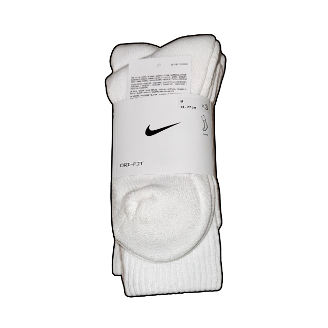 Nike Dri-Fit Regular Fit Socks X3 - UK 6-9.5
