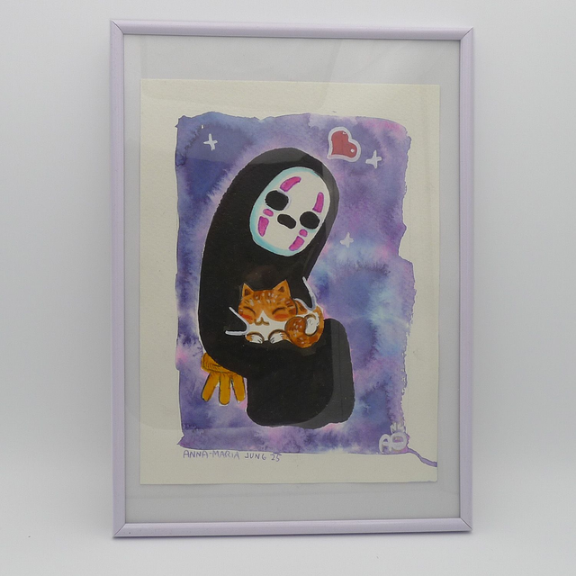 Original Art - NoFace+Kitty - only one available 