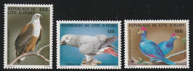 Ivory Coast 1983 Birds Set MNH