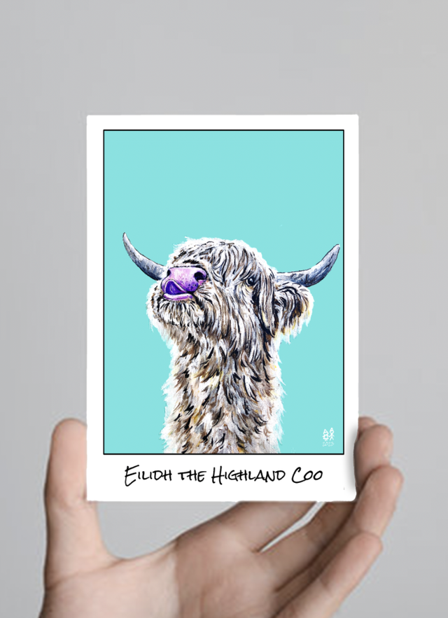 X10 Postcards - Eilidh the Highland Coo (40p per unit)