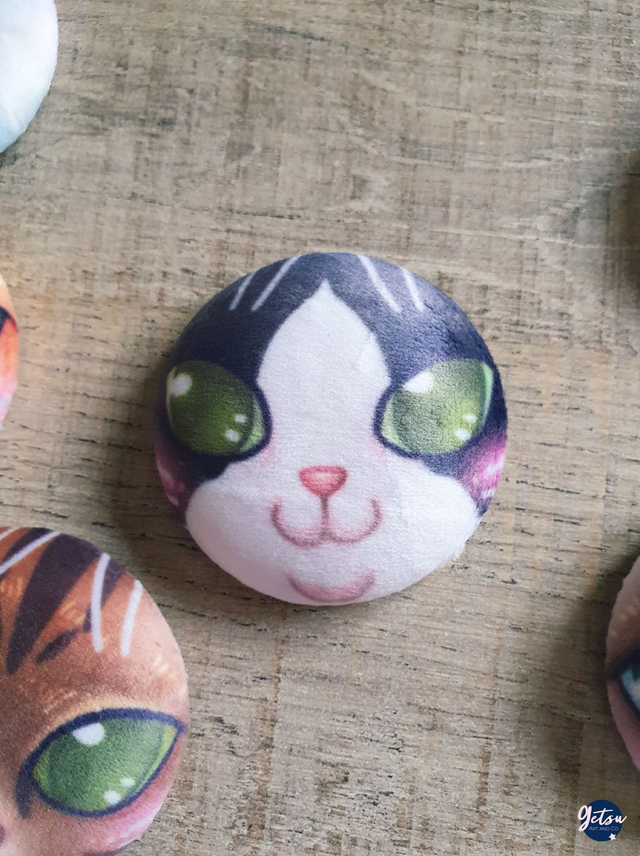 Badge squish - Noir et blanc