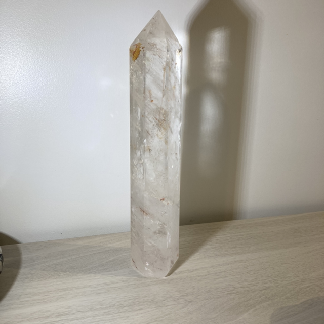 Tall Statement Clear Quartz + Golden Healer Statement Tower