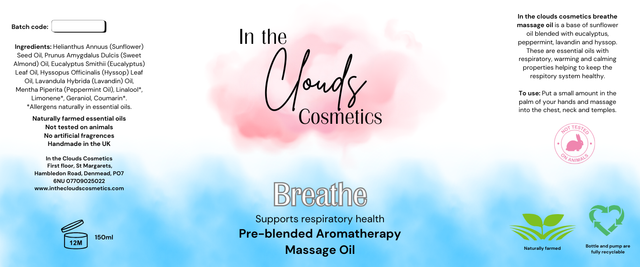 Breathe Pre-Blended Aromatherapy Massage Oil