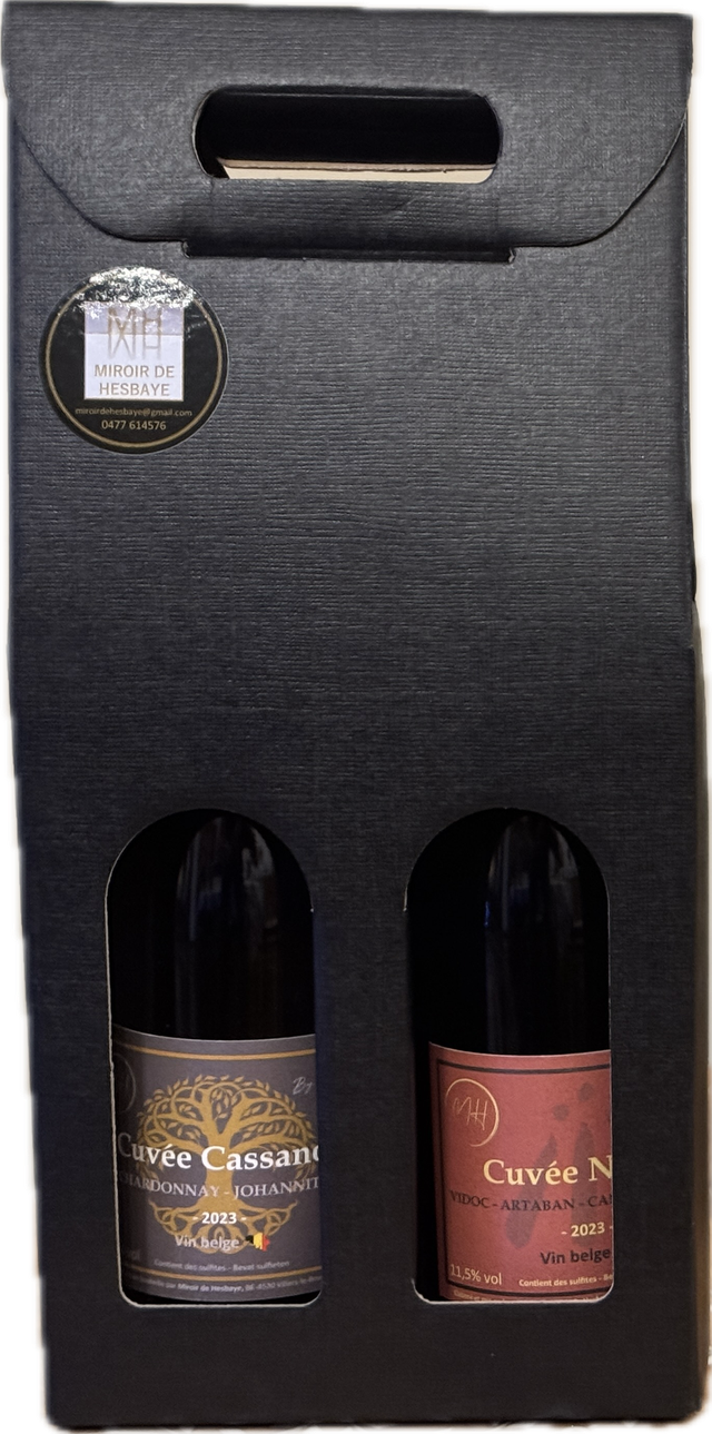 Coffret 2 bouteilles noir