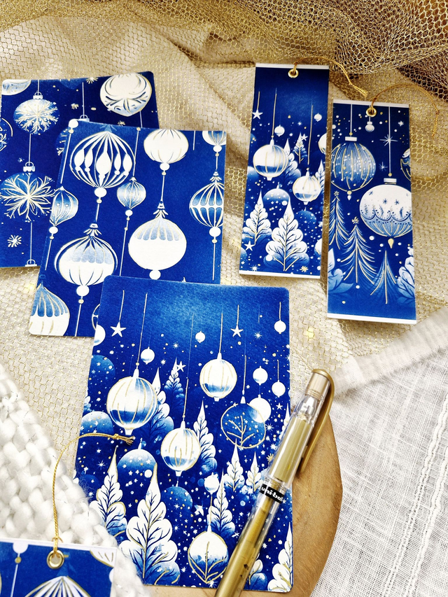 Cartes de Noël - Cyanotype