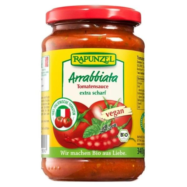 Rapunzel Tomatensauce Arrabbiata, 335ml Glas