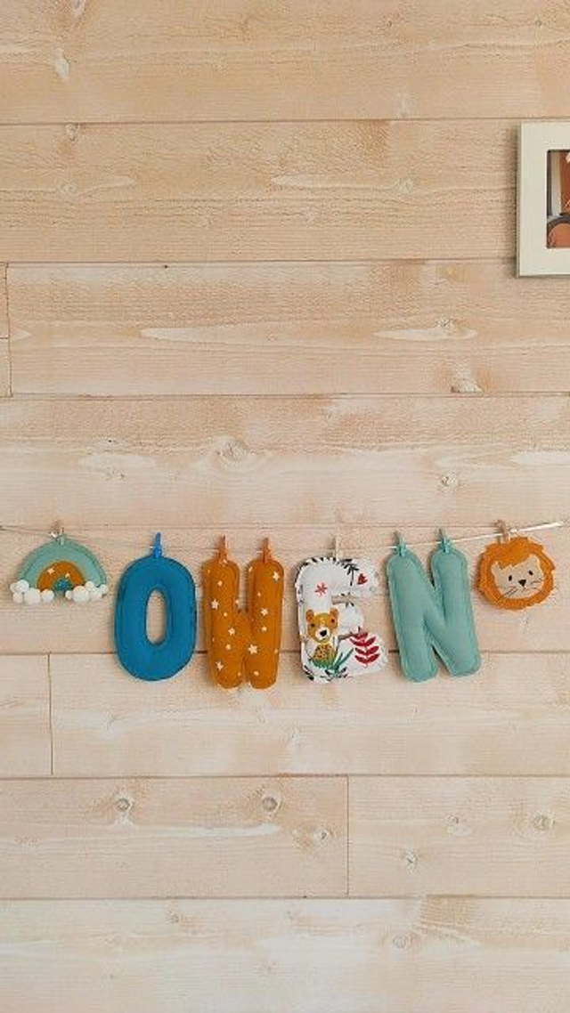 Guirlande prénom modèle OWEN