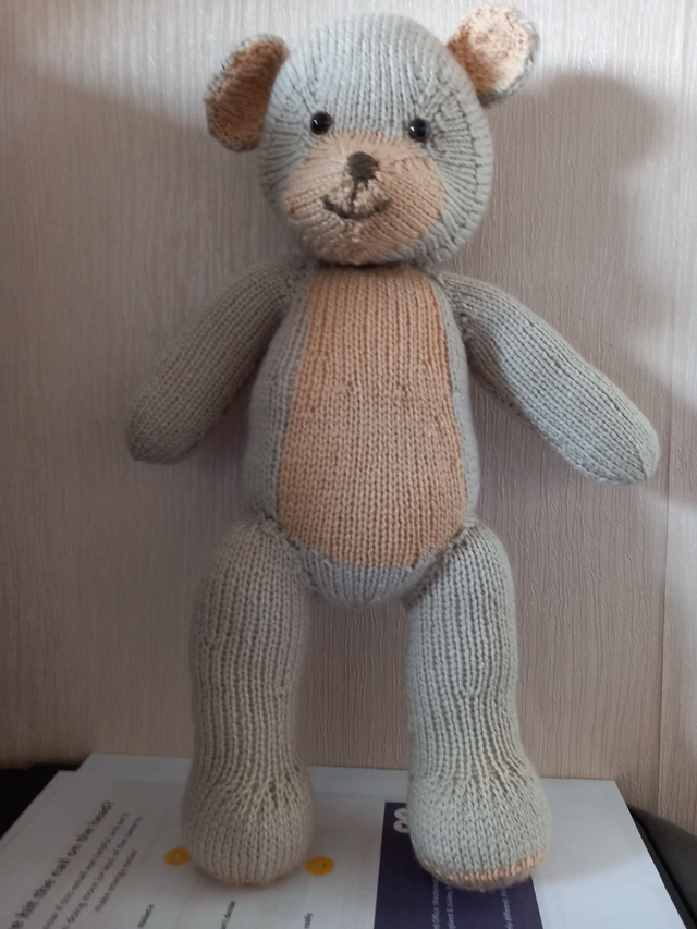 Hand Knitted Teddy Bear