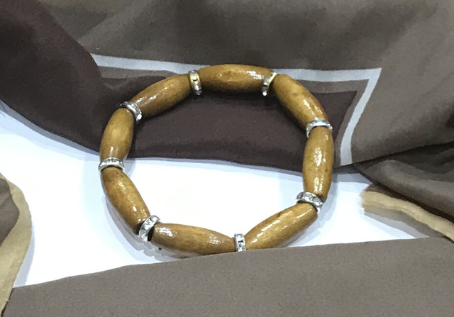 Brown with Silver Handmade Bracelet- BRA36