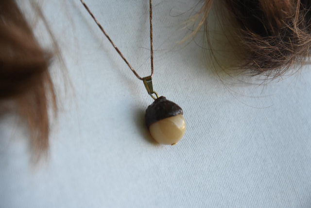 Collier chocolat vanille 