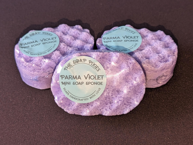 Parma Violet Mini Soap Sponge (85g)