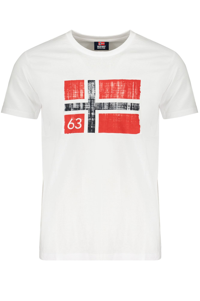 NORWAY 1963 T-SHIRT MANICHE CORTE UOMO BIANCO