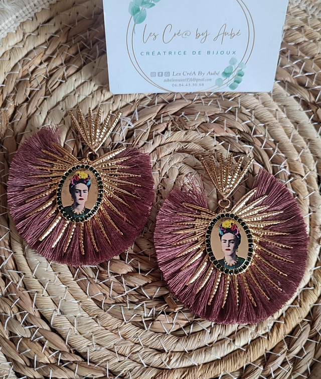 BO BIG BOHEME FRIDA GOLD /POMPONS LIE DE VIN 0001132