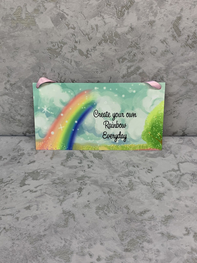 Create your own rainbow everyday sign
