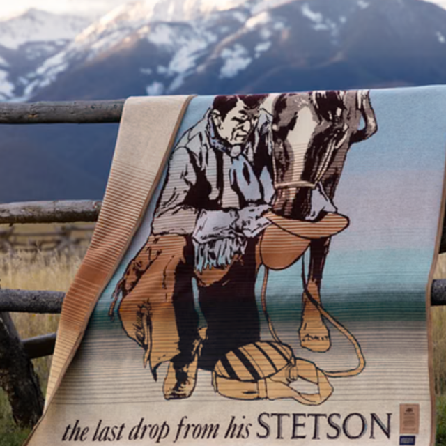 Stetson Limited Edition Blanket By Pendleton “Last Drop” 