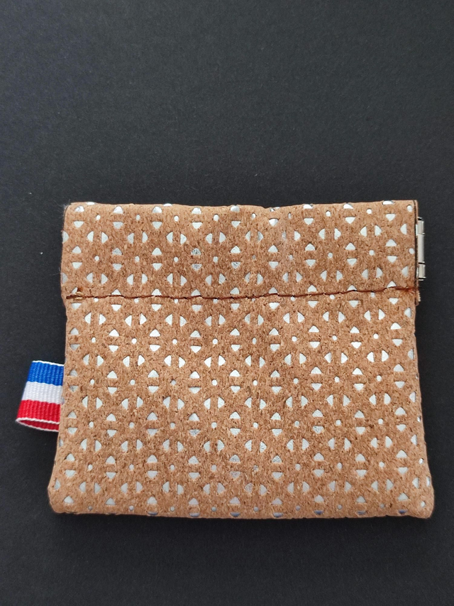 Porte monnaie clac clac "Dentelle métallique"