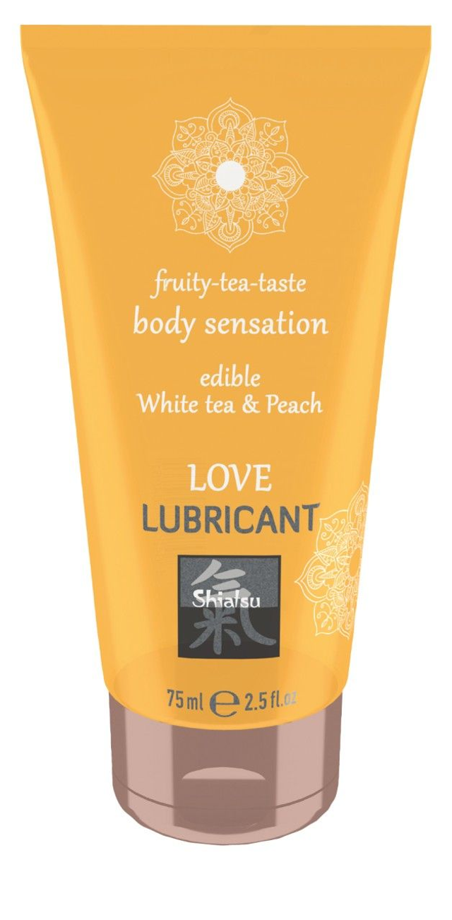 SHIATSU Edible Love lubricant White Tea & Peach 75ml