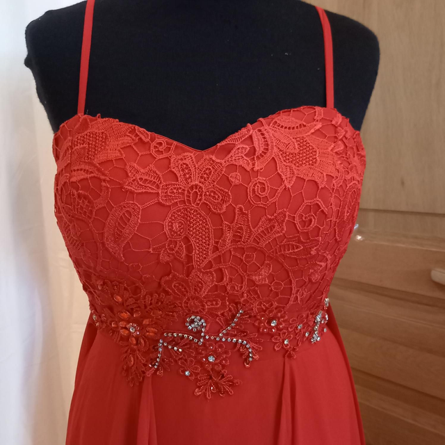 Robe De Soirée Asymétrique Rouge