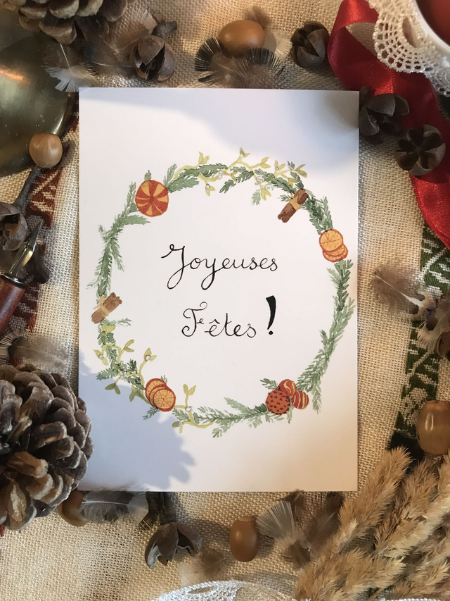 Carte postale Joyeuses fêtes !