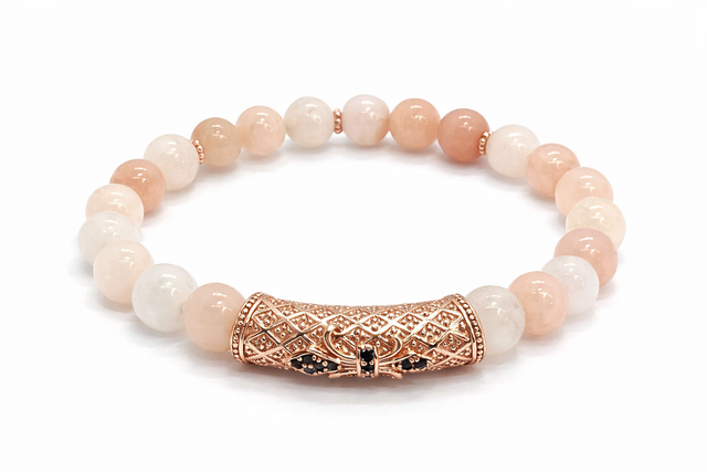 Bracelet aventurine rose 8 mm