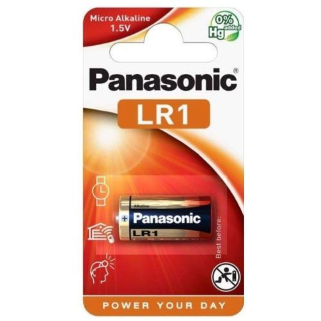 LR1 (N Size / 910A) Panasonic Alkaline Battery (Pack 10 x 1 Battery)