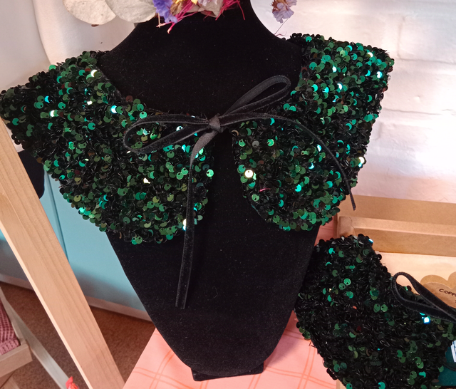 Le col amovible - SEQUINS VERT