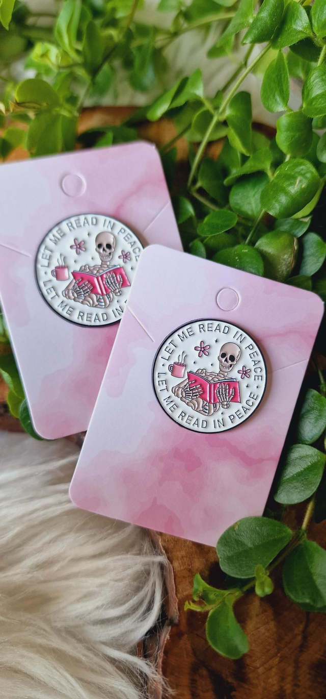 Let Me Red In Peace Pin Badge 