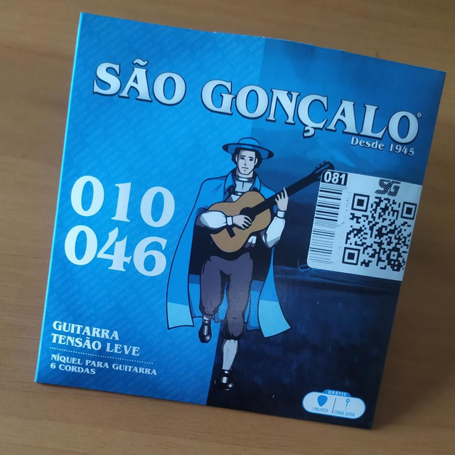 Encordoamento Guitarra 010 São Gonçalo 