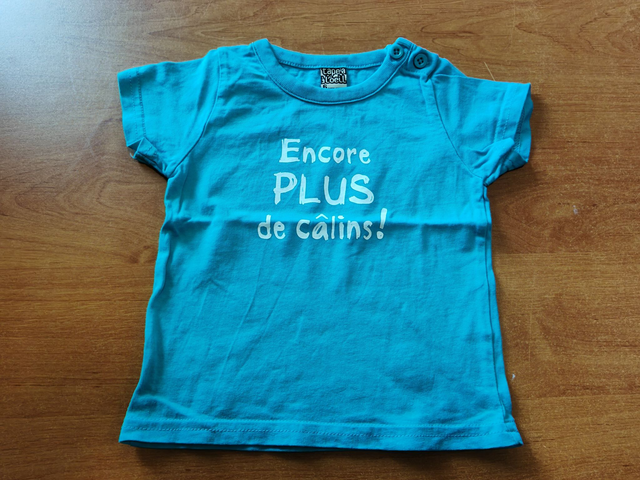 T-shirt en 6 mois