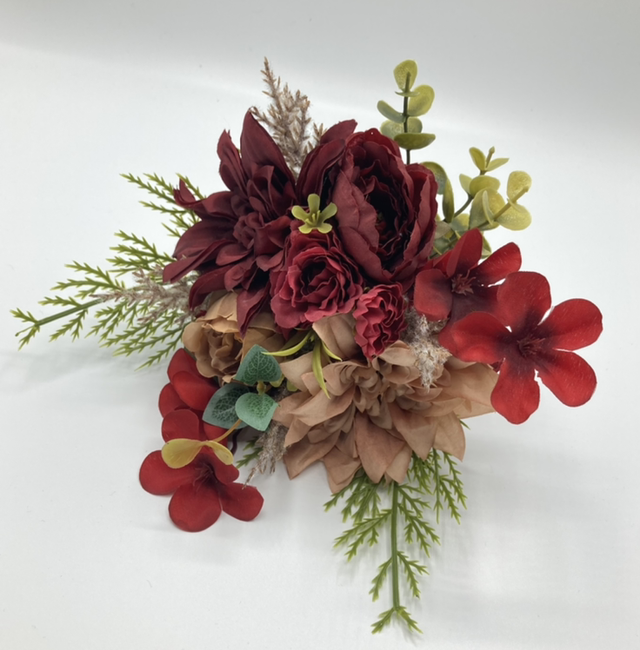 M-05 Red Faux Flower Posy
