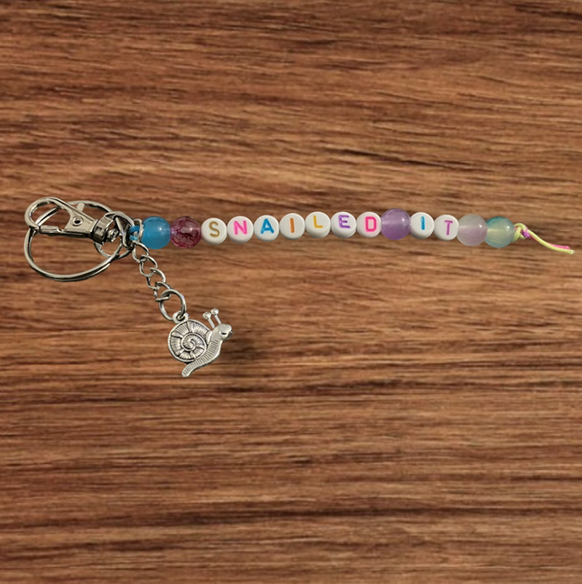Snailed It Keychain/Bagcharm