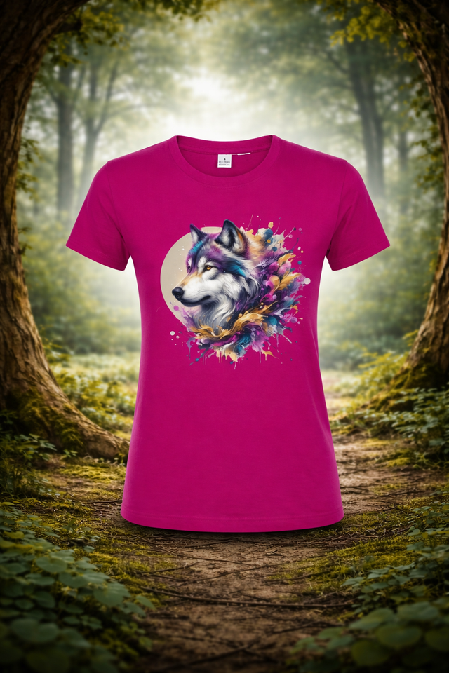 💗 T-shirt Femme Rose – Âme sauvage 