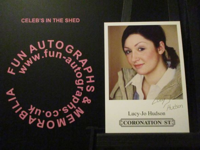 Lucy-Jo Hudson (Katy Harris) Original Coronation Street Pre-Print Cast Card