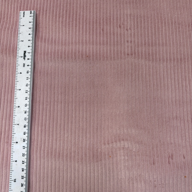 Pale Dusty Pink Chunky Corduroy