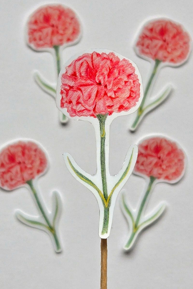 Sticker Fleur Oeillet