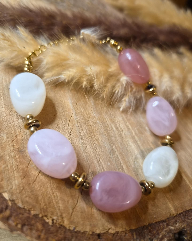 Bracelet "Margaux" - Modèle rose 