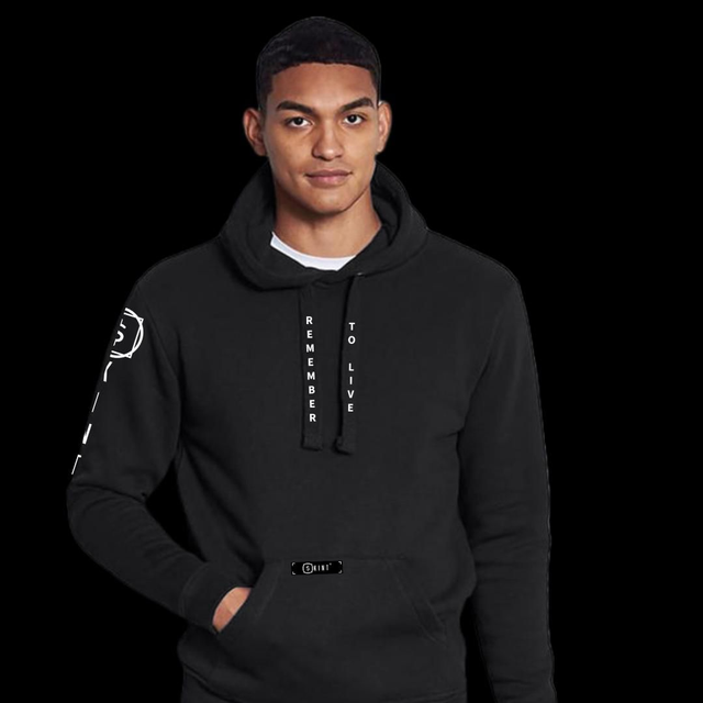 Skint Remember To Live Hoodie [Black]