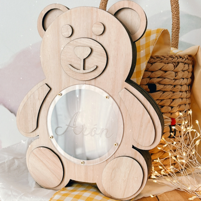 Tirelire ourson personnalisée 