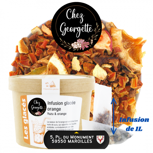 INFUSION GLACÉE ORANGE - Pot de 5 Inf. XL
