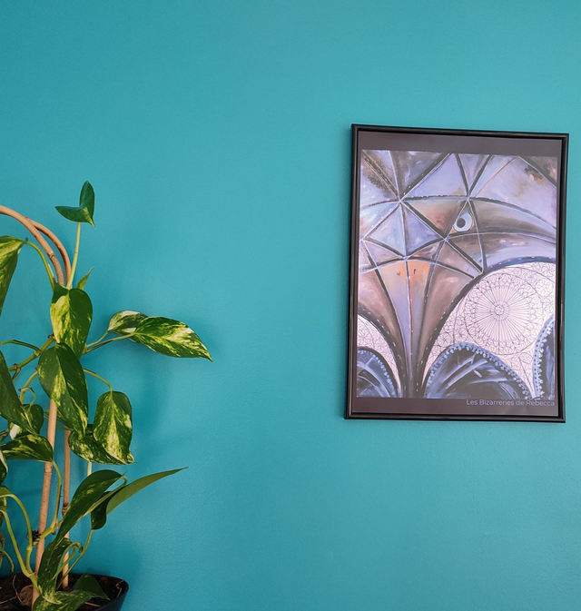 Tirage A3 "Vitrail Aigle" sur papier mat