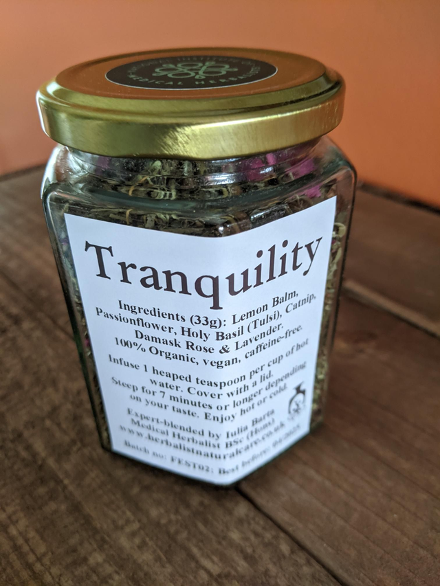 Tranquility tea (Eco-friendly glass jar, 15 servings)