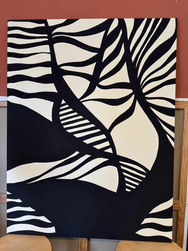 Peinture sur châssis entoilé 