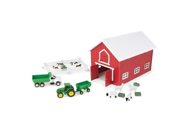 1:64 JOHN DEERE RED BARN Playset