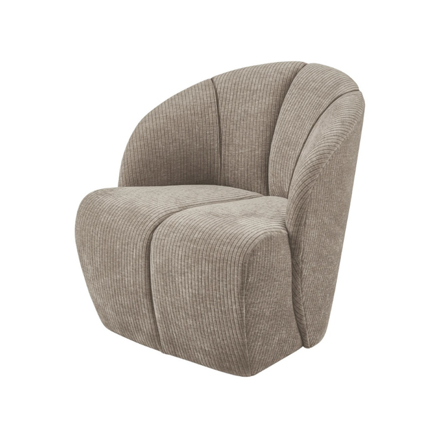 Mojo draaifauteuil ribstof Dark Sand